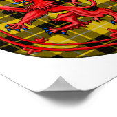 Barclay Dress Tartan Scottish Kariert Poster (Ecke)