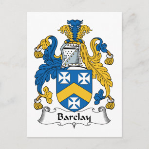 Barclay Familienwappen Postkarte