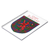 Barclay Hunting Tartan Scottish Kariert Notizblock (Linke Seite)