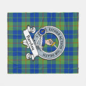 Barclay Jagen Ancient Clan Abzeichen Tartan Karier Fleecedecke (Vorderseite (Horizontal))