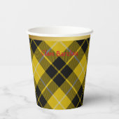 Barclay Personalisiert Tartan Christmas Pappbecher (Rückseite)