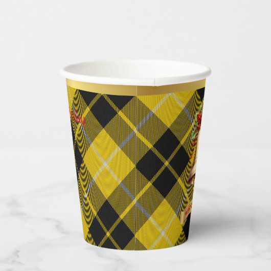 Barclay Personalisiert Tartan Christmas Pappbecher (Rechts)