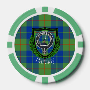 Barclay Schottischer Clan Tartan und Wappen Pokerchips