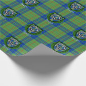 Barclay Schottischer Clan Tartan & Wappen Geschenkpapier (Ecke)