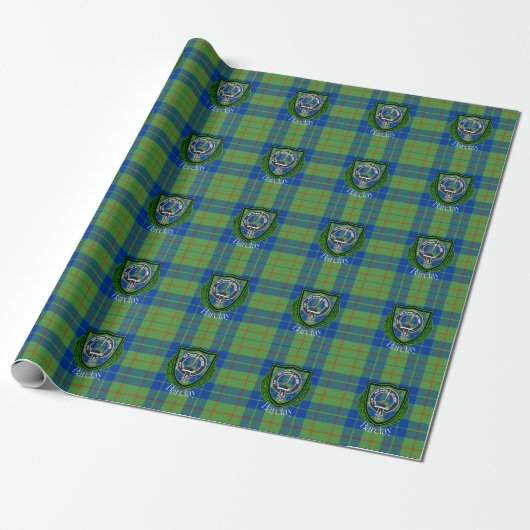 Barclay Scottish Clan Tartan & Crest Geschenkpapier (Ungerollt)