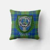 Barclay Scottish Clan Tartan & Crest Kissen (Rückseite)