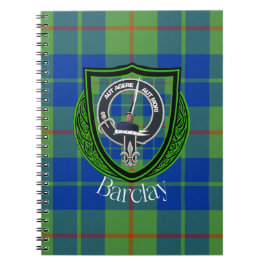 Barclay Scottish Clan Tartan & Crest Notizblock
