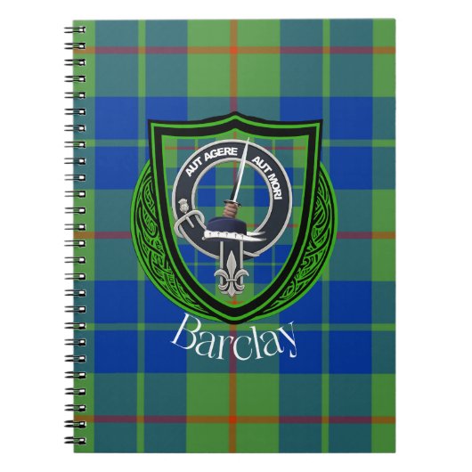 Barclay Scottish Clan Tartan & Crest Notizblock (Vorderseite)