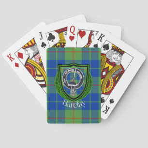 Barclay Scottish Clan Tartan und Wappen Spielkarten