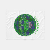 Barclay Scottish Tartan Celtic Thistle Fleecedecke (Vorderseite (Horizontal))