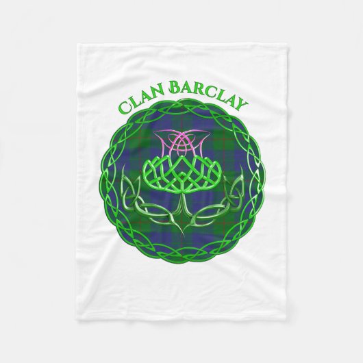 Barclay Scottish Tartan Celtic Thistle Fleecedecke (Vorderseite)