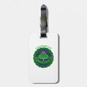 Barclay Scottish Tartan Celtic Thistle Gepäckanhänger (Rückseite vertikal)