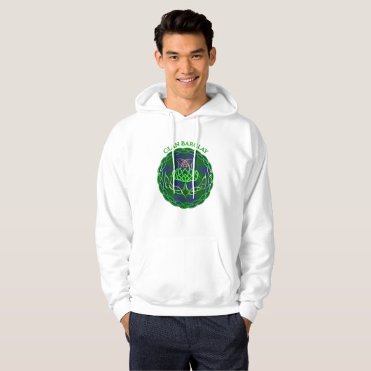 Barclay Scottish Tartan Celtic Thistle Hoodie (Vorne ganz)
