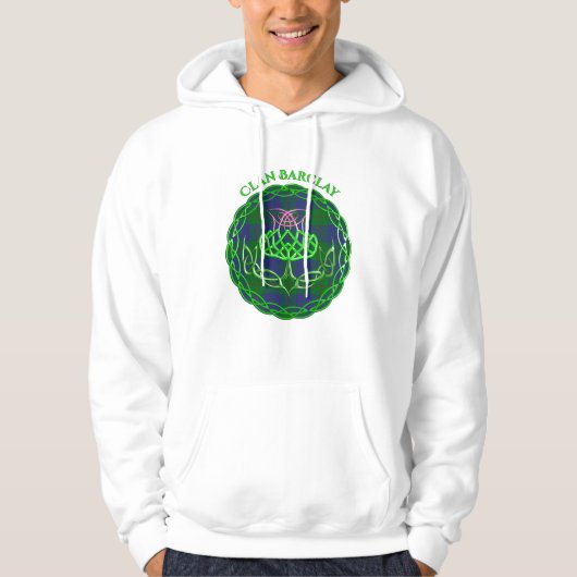 Barclay Scottish Tartan Celtic Thistle Hoodie (Vorderseite)