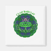 Barclay Scottish Tartan Celtic Thistle Magnet (Vorne)