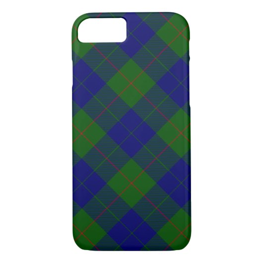 Barclay Tartan Blau grün kariert Case-Mate iPhone Hülle (Rückseite)
