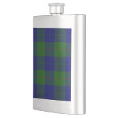 Barclay Tartan Blau grün kariert Flachmann (Links)
