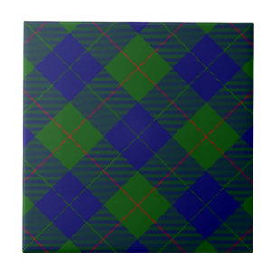 Barclay-Tartan blau grün kariert Fliese