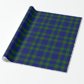 Barclay Tartan Blau grün kariert Geschenkpapier (Ungerollt)