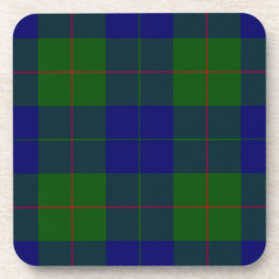 Barclay Tartan Blau grün kariert Getränkeuntersetzer
