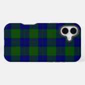 Barclay-Tartan blau grün kariert iPhone Hülle (Rückseite (Horizontal))