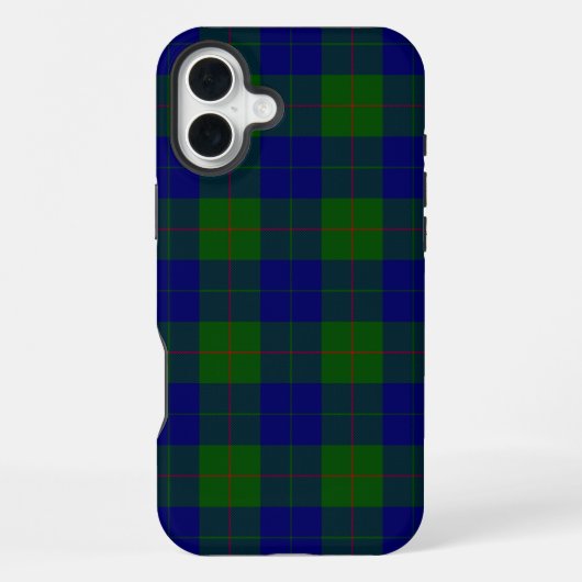 Barclay-Tartan blau grün kariert iPhone Hülle (Rückseite)