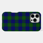 Barclay-Tartan blau grün kariert iPhone Hülle (Rückseite (Horizontal))