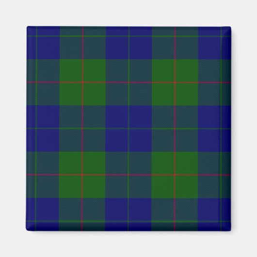 Barclay Tartan Blau grün kariert Magnet (Vorne)
