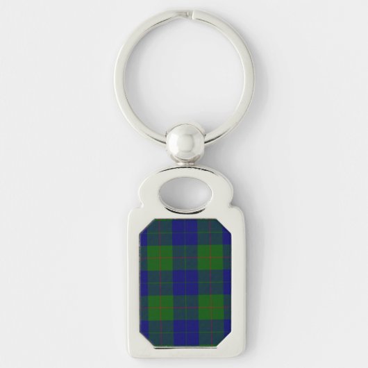 Barclay Tartan Blau grün kariert Schlüsselanhänger (Vorderseite)