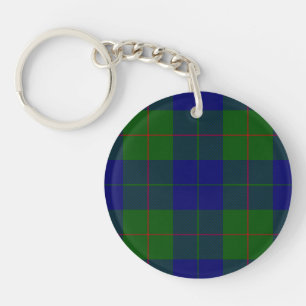 Barclay-Tartan blau grün kariert Schlüsselanhänger