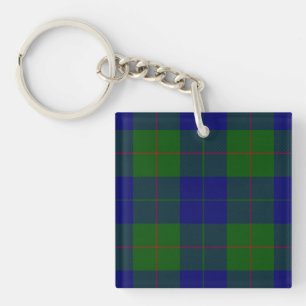 Barclay Tartan Blau grün kariert Schlüsselanhänger