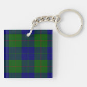 Barclay Tartan Blau grün kariert Schlüsselanhänger (Rückseite)