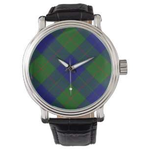 Barclay Tartan Blau kariert Armbanduhr