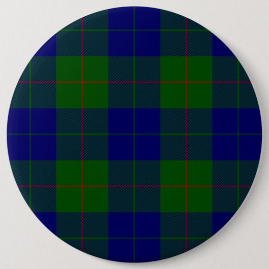 Barclay Tartan Blau kariert Button (Vorderseite)