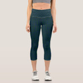 Barclay Tartan Blau kariert Capri Leggings (Vorderseite)