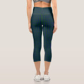 Barclay Tartan Blau kariert Capri Leggings (Rückseite)