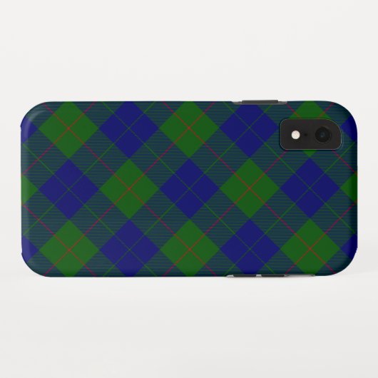 Barclay Tartan Blau kariert Case-Mate iPhone Hülle (Rückseite (Horizontal))