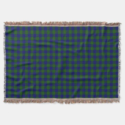 Barclay Tartan Blau kariert Decke (Vorderseite)