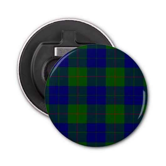 Barclay Tartan Blau kariert Flaschenöffner (Vorderseite)