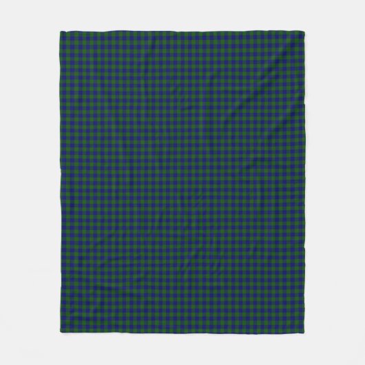 Barclay Tartan Blau kariert Fleecedecke (Vorderseite)
