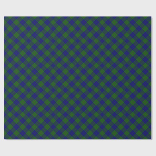 Barclay Tartan Blau kariert Geschenkpapier (Flach)