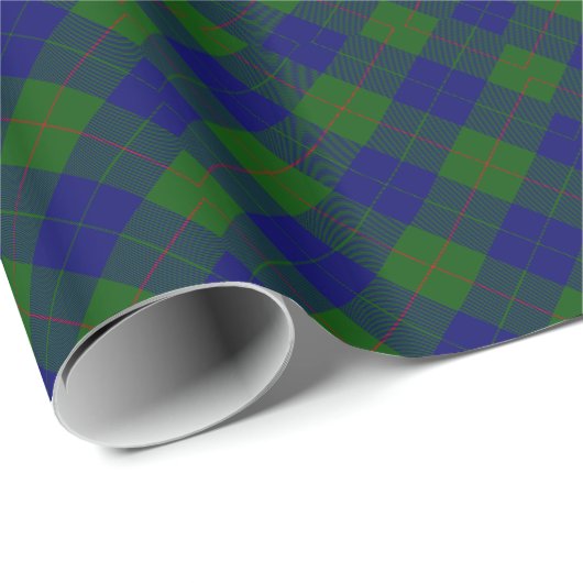 Barclay Tartan Blau kariert Geschenkpapier (Rolleneckpunkt)
