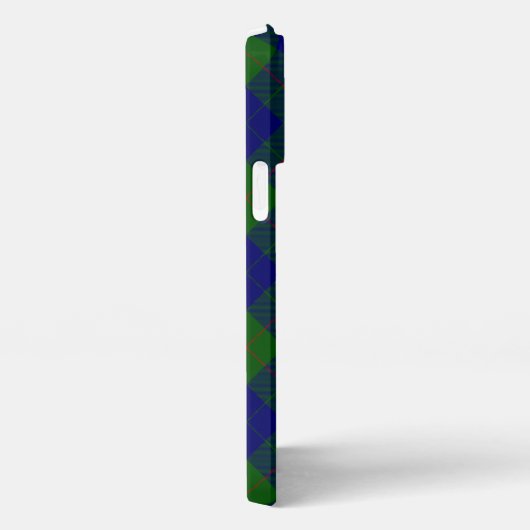 Barclay Tartan Blau kariert iPhone Hülle (Rechte Seite)