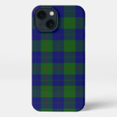 Barclay Tartan Blau kariert iPhone Hülle (Rückseite)