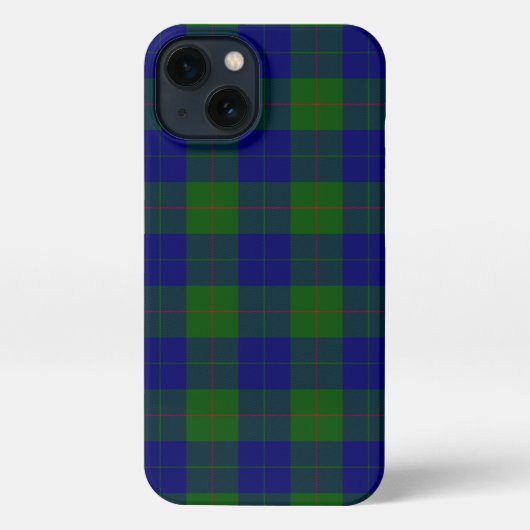 Barclay Tartan Blau kariert iPhone Hülle (Rückseite)