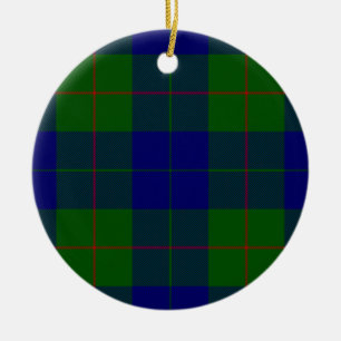 Barclay Tartan Blau kariert Keramik Ornament