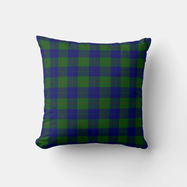 Barclay Tartan Blau kariert Kissen (Vorderseite)