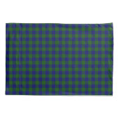 Barclay Tartan Blau kariert Kissenbezug (Rückseite-Links)