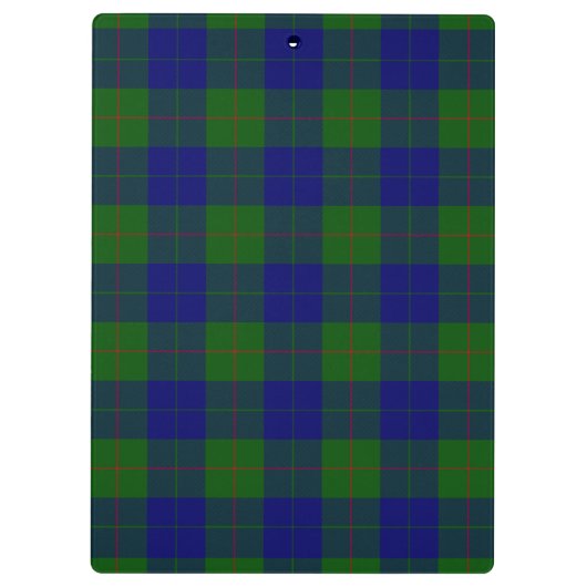 Barclay Tartan Blau kariert Klemmbrett (Rückseite)