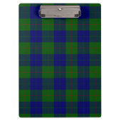 Barclay Tartan Blau kariert Klemmbrett (Vorderseite)